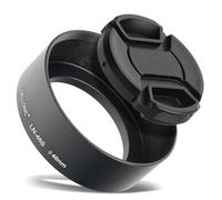 CELLONIC LN-46S Paraluce per Ø 46mm Compatibile con 7Artisans 131520 HD.MC | A vite, Cilindrico / Rotondo, Metallo, nero per Panasonic Leica DG Summilux 15mm F1.7 Asph, Lumix G 25mm F1.7 Asph (H-H025)