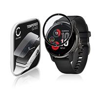 CELLONIC Vetrino protettivo 9H compatibile con Garmin Venu 2 Plus (3D Full Cover per smartwatch braccialetto fitness 0,33mm Full Glue) colore nero protezione display screen protector