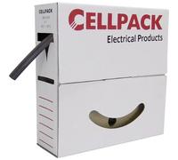 CellPack 127118 Termoretraibile senza colla Nero 9 mm 3 mm Restringimento:3:1