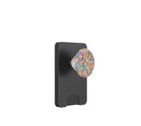 Cellphone Button Pop Up Holder Pressed Flower Rainbow Floral PopSockets PopWallet per MagSafe