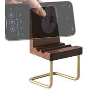 Cellphone Stand Desk, Chair Cell Phone Holder, Adjustable Wooden Dock for Tabletop Display and Viewing Comfort, Video Recording, School, Work, Bedroom, Living Room, Home, Travel, 13.7/9.3/9.4 Inches