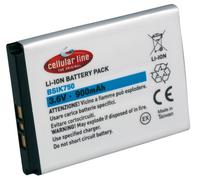 Cellular Line Batteria agli ioni di litio, 900 mAh, per SonyEricsson D750i, Z520i e simili