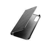 Cellular Line BOOKESSIPH8K Custodia a Libro per iPhone x Effetto Finta Pelle, colore Nero