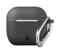 CELLULAR LINE Bounce in silicone soft-touch, antiurto con gancio Custodia per Apple AirPods 3, Nero