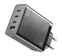 Cellularline NANO GAN 100W - Smartphone, Tablet and USB-C Laptops up to 100W Caricabatterie da rete 100W con 4 porte