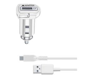 Cellular Line Caricabatterie accendisigari USB Type-C ADAPTIVE FAST CHARGER KIT