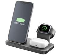 CELLULAR LINE - Caricabatterie da Rete TRIO WIRELESS CHARGER 3in1 per Dispositivi Apple