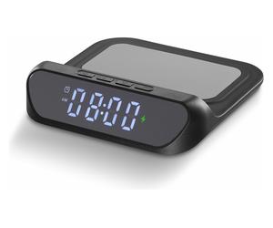 Cellular Line Caricabatterie SMART CLOCK WIRELESS Black 15W WIRELESSCLOCK2K