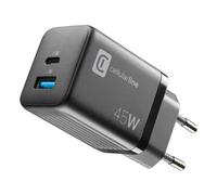 Cellular Line Caricabatterie USB Type-C, USB Type-A MULTIPOWER MICRO 45W GaN
