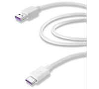 Cellularline USBDATACSCUSBCW 1.2m USB A USB C Maschio Maschio Bianco cavo USB