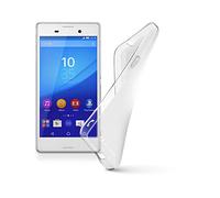 Cellular Line CSHAPECXPRM4AQUAT - Custodia in gomma trasparente per Sony Xperia M4 Aqua