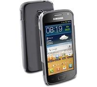 Cellular Line INVISIBLECACE2 - Custodia con Pellicola Protettiva e Panno in Microfibra per Samsung Galaxy Ace 2, Trasparente