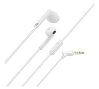 Cellularline Mantis - Universale Auricolari stereo a capsula con microfono e tasto di risposta Bianco