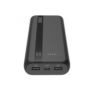 POWER BANK CELLULARLINE Batteria portatile 20000 mAh, Nero