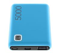 POWERBANK CELLULARLINE POWER ESSENCE 5000 MAH AZZURRO USB-C / MICRO-USB