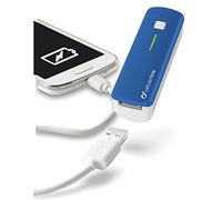 Cellular Line Pocket Charger Smart Caricabatteria USB Portatile, 2200 mAh, Blu
