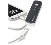 Cellular Line Pocket Charger Smart Caricabatteria USB Portatile, 2200 mAh, Nero