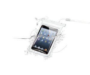 Cellular Line Voyager Music Custodia Impermeabile per iPad Mini, Bianco