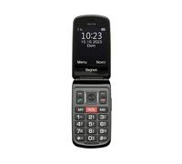 CELLULARE BEGHELLI Phone SLV19 ECODESIGN Nero, per anziani, tasti grandi, tasto di chiamata rapida soccorso, a conchiglia
