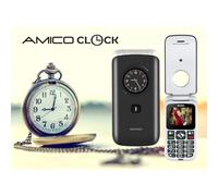 Cellulare BRONDI AMICO CLOCK GSM Dual sim FLIP attivo Tasto SoS senior anziani