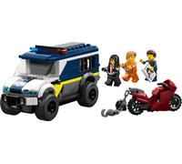 LEGO City Cellulare della Polizia Giocattolo - Kit di Modellismo con Camion con Porta della Cella Rimovibile, Moto, 3 Minifigure - Idea Regalo di Compleanno per Bambini da 6 Anni in su - 60479
