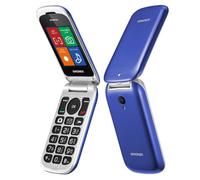 Cellulare per anziani Brondi Stone+ Plus Blu Dual SIM/Display Grande/Fotocamera