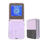 Cellulare per Anziani da 2,6 Pollici, Telefono a Conchiglia con Display a Doppio Schermo, Pulsanti e Cifre Grandi, Selezione Rapida con un Tasto, Suono Chiaro e Forte, Fotocamera