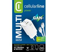Cellularline 8018080480492 Settore di ricarica rapida interna per laptop, smartphone e tablet di colore bianco - Nouvo