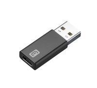 Cellularline Adattatore da USB a USB-C Converte la porta USB in USB-C Nero