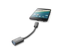 Cellularline USB to USB- C ADAPTER Adattatore da porta USB-C a porta USB Nero