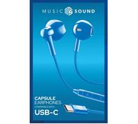 Cellularline - Auricolare Cuffia Aucapsulemstypecb-blu CELLULARLINE