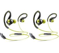cellularline - Auricolare in-ear SPORT USB-C - Bluetooth - Archetto sportivo per Maggiore Stabilità - Microfono integrato - Tasto di Risposta alle Chiamate - Lime (Confezione da 2)
