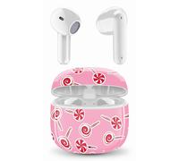 Music Sound - Auricolari Bluetooth TWS Fantasy - Design a Capsula - Senza Fili - Custodia di Ricarica - Microfono - Play Time fino a 25 ore di ascolto - Tanti colori e fantasie disponibili