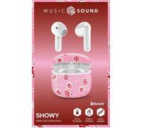 Music Sound - Auricolari Bluetooth TWS Fantasy - Design a Capsula - Senza Fili - Custodia di Ricarica - Microfono - Play Time fino a 25 ore di ascolto - Tanti colori e fantasie disponibili