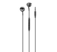 Cellularline Auricolari Capsule Jack 3.5 mm Aucapsulemsremotek Nero