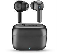 cellularline auricolari true wireless Wavy In-Ear dotati di una custodia di ricarica, la connessione automatica, i controlli touch e fino a 16 ore di autonomia totale, nero