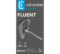 Cellularline FLUENT Auricolare Bluetooth® mono dal design ergonomico. Nero