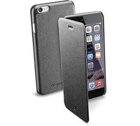 cellularline Book Essential Custodia a Libro per iPhone 6 Plus, Effetto Pelle, Nero