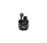 cellularline CORE Auricolari Bluetooth True Wireless con Custodia di Ricarica, Display LED, 16 Ore Play Time, Controlli Touch, Autopairing, Nero