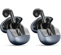 cellularline CALL PURELY Auricolari Bluetooth ENC, 4 Microfoni, ENC Cancellazione del rumore ambientale, 32 ore di Autonomia, Connessione Multipoint, Design Easy Pick, Nero (Confezione da 2)