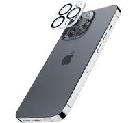 cellularline | Camera Lens - Per iPhone 14 Pro / 14 Pro Max | Vetro Temperato per la Protezione della Fotocamera - Assorbi-Urto, Anti-Bolle, Ultra-Trasparente, Anti-impronte