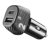Cellularline - Caricabatterie da Auto per Accendisigari 12/24V con Presa USB-C e USB con 32 Watt di Potenza in Ricarica Rapida - iPhone, Samsung, Huawei And Other Smartphones And Tablets