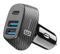 Cellularline Car Multipower Trio - iPhone, Samsung, Xiaomi, Oppo and other Smartphones and Tablets Caricabatterie da auto