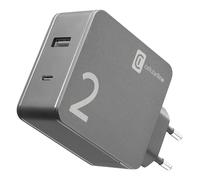 Cellularline | Caricabatterie da Rete | Caricabatterie per Computer Portatili dotati di porta USB-C e smartphone, 42W