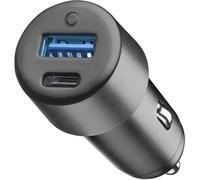Cellularline Caricabatterie da auto PLOOS - AUTO CHARGER DUAL 20W USB + USB-C Plcbr2usbpd20wk