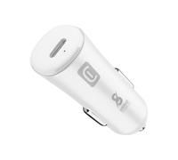 Cellularline Super Fast Car Power 25W - Samsung Caricabatterie da auto USB-C Super Fast Charge 25W Bianco