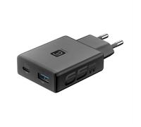 Cellularline - Caricabatterie Power Lite 65w Slim Dual c-nero CELLULARLINE