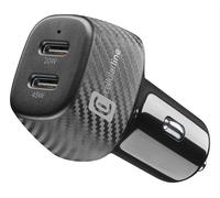 Cellularline - Caricatore Da Auto Cbrusb2pd65wk-nero CELLULARLINE