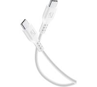 Cellularline Cavo dati e ricarica USB Maschio / Maschio Lunghezza 1.2 mt colore Bianco - USBDATACUSBCCW