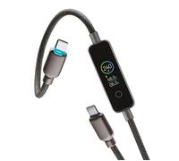 Cellularline - Cavo Usb-c To Usb-c Powerview Iq-nero CELLULARLINE